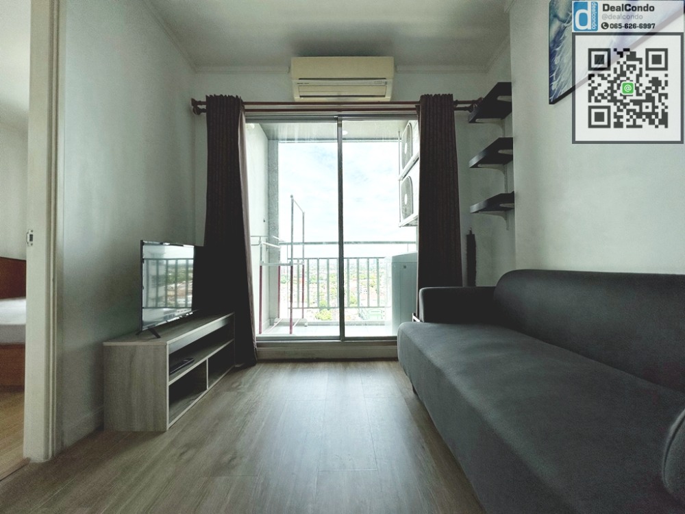 For RentCondoChaengwatana, Muangthong : [VA022]There is VDO, there is a washing machine for rent, Lumpini Ville Chaengwattana-Pak Kret, 16th floor, Building B