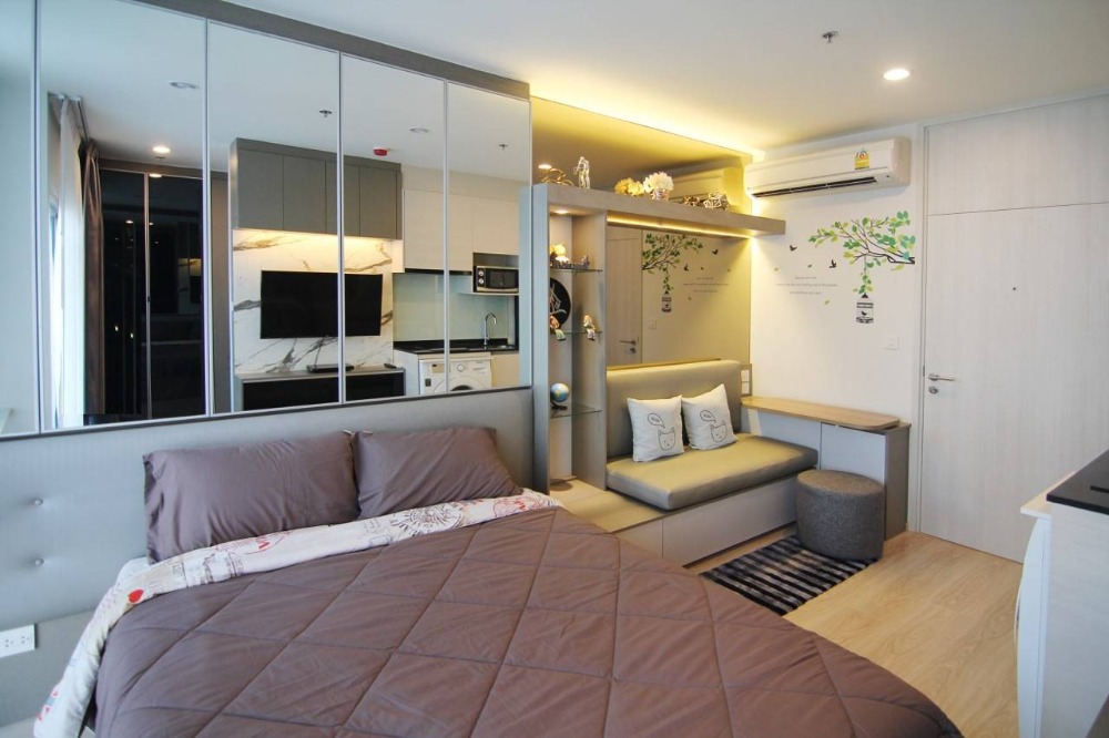 For RentCondoRatchadapisek, Huaikwang, Suttisan : Noble Revolve Ratchada⭐Studio room 22 sq m.⭐Next to MRT Cultural Center