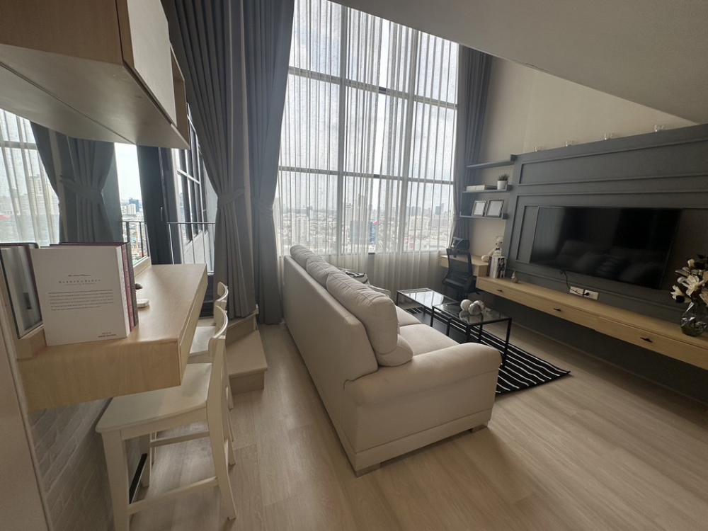 For RentCondoSathorn, Narathiwat : 🔥Available Now🔥 Knightsbridge Prime Sathorn Duplex 1-1BR 40sqm, high floor, complete electrical appliances 082-459-4297