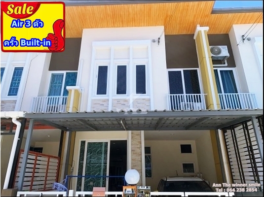 For RentTownhomeLadkrabang, Suwannaphum Airport : ⭐🌟💥End of year sale💥2-story townhome for rent, Golden Town Village 2, On Nut-Lat Krabang, beautiful house, front-back extension. Increase living space 🎁