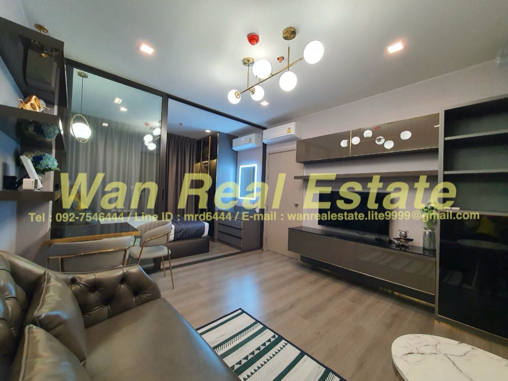 For RentCondoRattanathibet, Sanambinna : Condo for rent, politan aqua, 26th floor, size 31 sq.m., river view, beautiful decoration, premium, the whole room is ready.