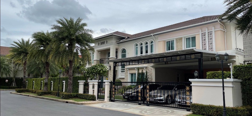 For SaleHousePinklao, Charansanitwong : Single House for sale, XL site + private pool, Grand Bangkok Boulevard Village, Sathorn Pinklao