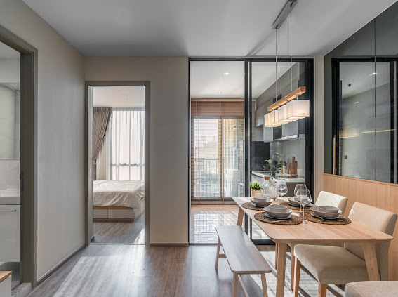 ให้เช่าคอนโดสุขุมวิท อโศก ทองหล่อ : for rent Rhythm Ekkamai 35sqm nice room ❤️🌟