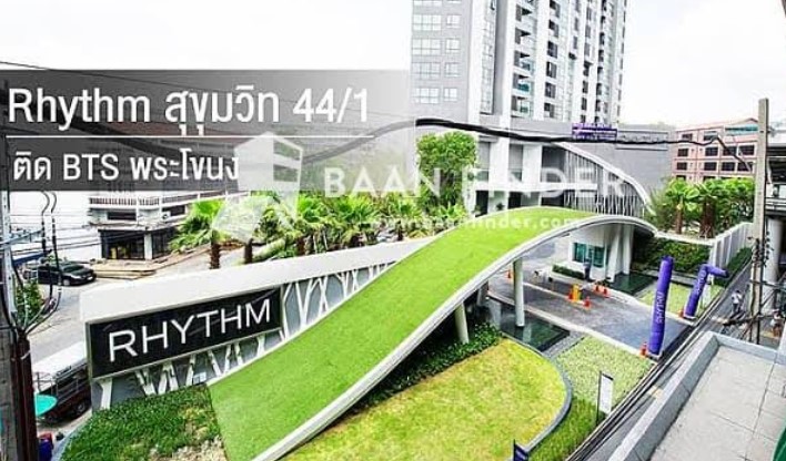 For RentCondoOnnut, Udomsuk : Rhythm 44/1 45 sq.m.please add LlNE lD agentbank1 o8415o5483 Rent 16,999 B Sell 6 MB