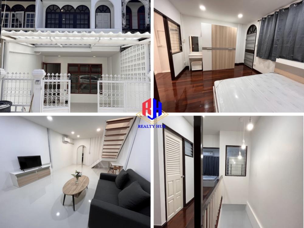 For RentTownhomeKasetsart, Ratchayothin : Townhouse for rent, newly renovated, near BTS 50 meters, Phahon Yothin 59 station, Than Thong Niwet.