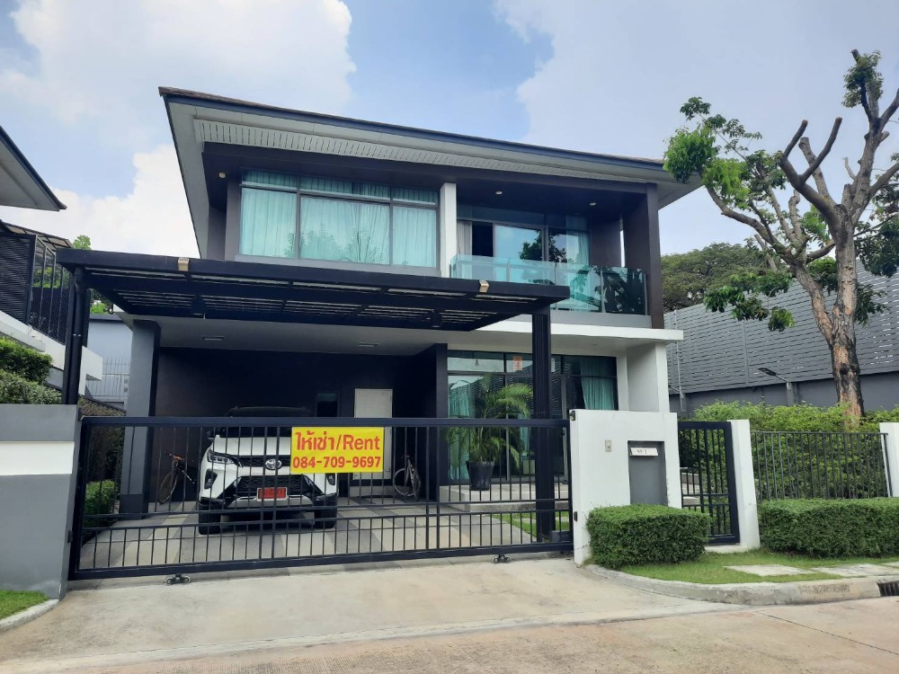 For RentHousePattanakan, Srinakarin : 2 storey detached house for rent, Setthasiri Village, Krungthep Kreetha, Srinakarin-Rama 9, area 81 square wa.