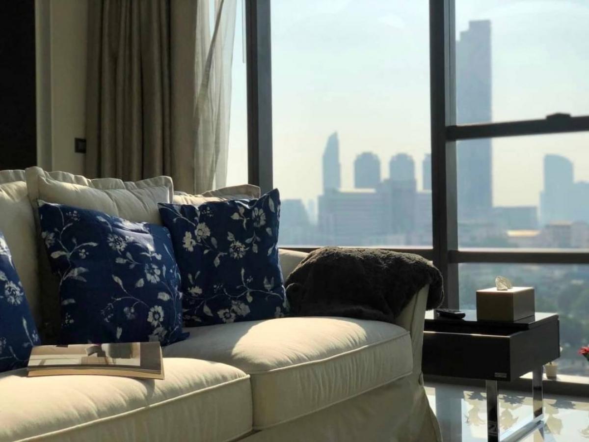 For RentCondoSathorn, Narathiwat : The Bangkok Sathorn | One bedroom, high floor, fully furnished, next to Surasak BTS station, great price, beautiful view