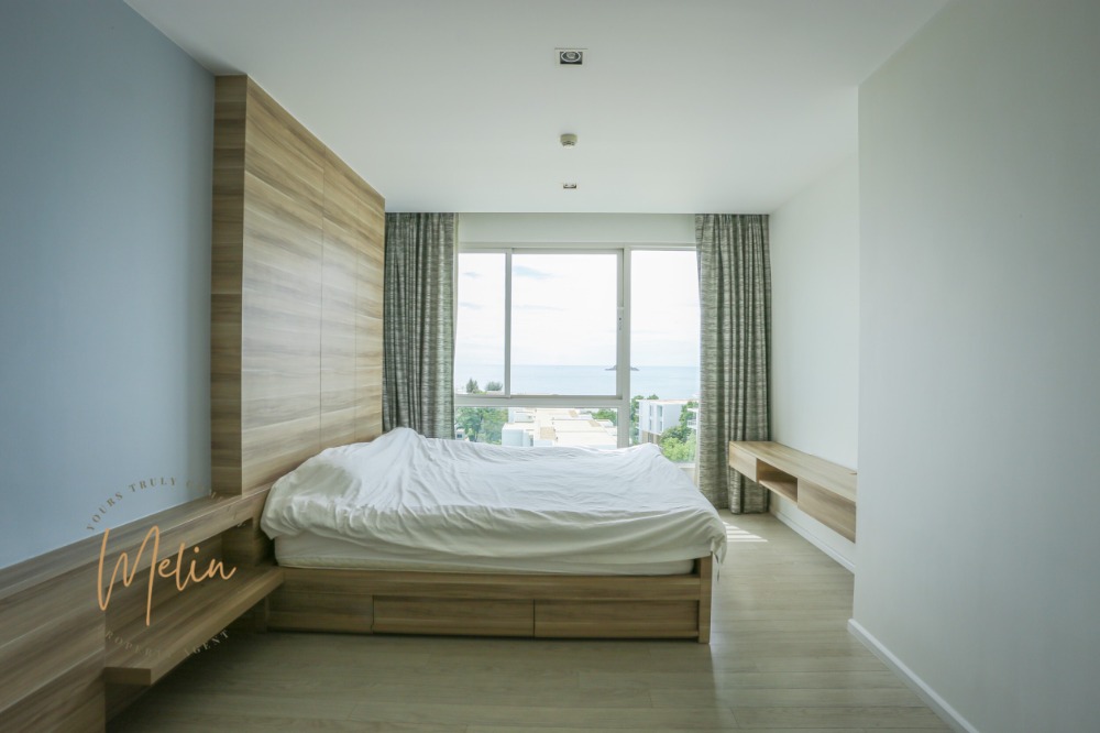 For RentCondoHuahin, Prachuap Khiri Khan, Pran Buri : Condo for rent in Hua Hin, 2 bedrooms, next to the sea, every room Direct Sea View