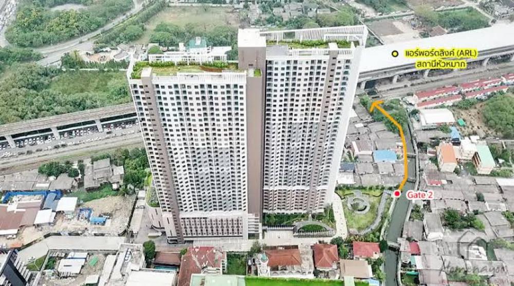 For RentCondoPattanakan, Srinakarin : RICH PARK TRIPLE (Hua Mak🚨) for rent, a new room, ready to move in (take care throughout the contract period 💯)