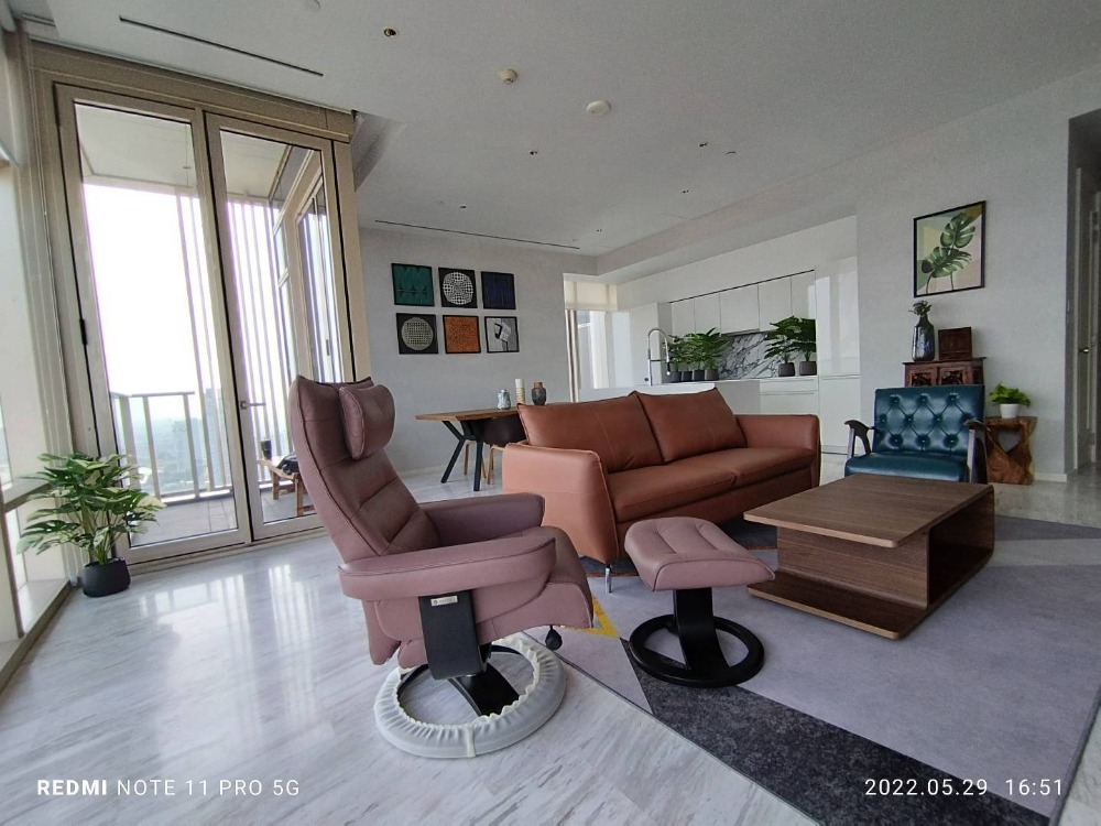 For RentCondoSathorn, Narathiwat : Four Seasons Private Residences 2bed 2bath high floor ! luxury furniture nice decoration for rent ! (ไทย,English, 中文)