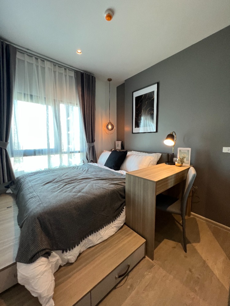 For RentCondoThaphra, Talat Phlu, Wutthakat : Rent Altitude Unicorn Sathorn-Tha Phra, 1 bedroom, beautiful new room, clear view, next to BTS Talat Phlu Rent a special price, fully furnished, washing machine, electric stove, refrigerator, electric ready to move in