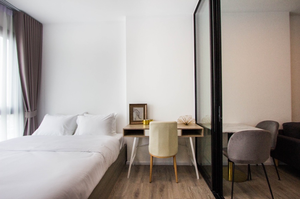 For RentCondoSamut Prakan,Samrong : 🔥Condo for rent at Knightsbridge Sukhumvit-Theparak BTS Thippawan Station 1 Bedroom walk in closet 27 sqm⚡ 🔥 Free Wi-Fi, ✅Short-term contract accepted