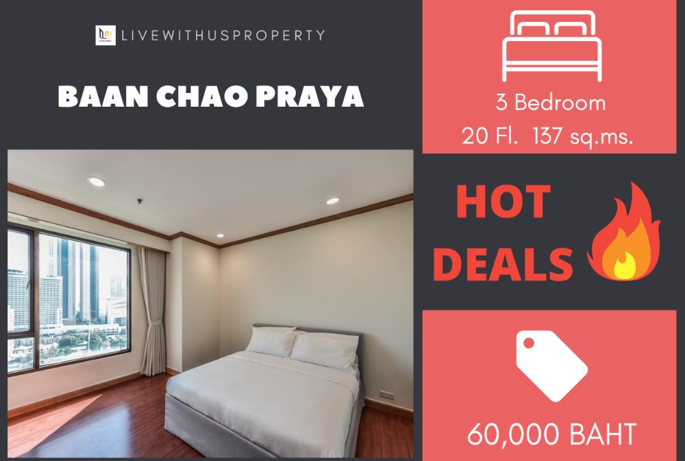 For RentCondoWongwianyai, Charoennakor : Urgent rent!! Very good price, high floor, river view, very beautiful decoration, Baan Chao Praya