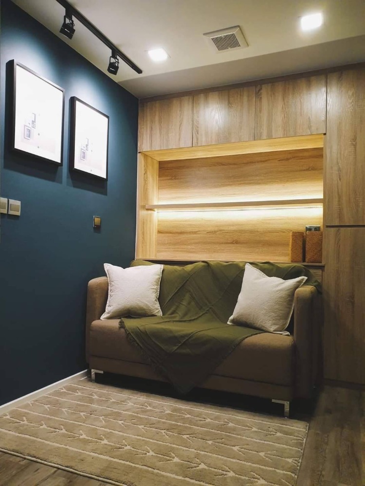 ให้เช่าคอนโดรัชดา ห้วยขวาง : Brown condo ให้เช่า 1 ห้องนอน 1 ห้องน้ำ ขนาด 26 ตรม ชั้น 4