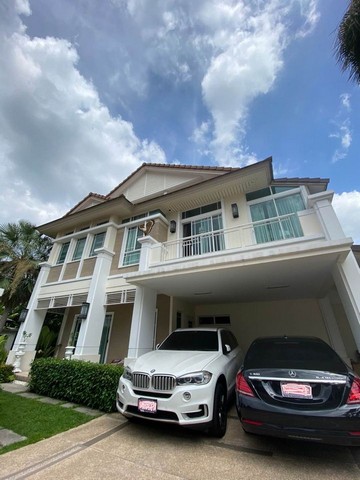 For RentHouseChaengwatana, Muangthong : HR1061 2-storey detached house for rent, Nantawan project. Chaengwattana-Ratchaphruek Fully furnished