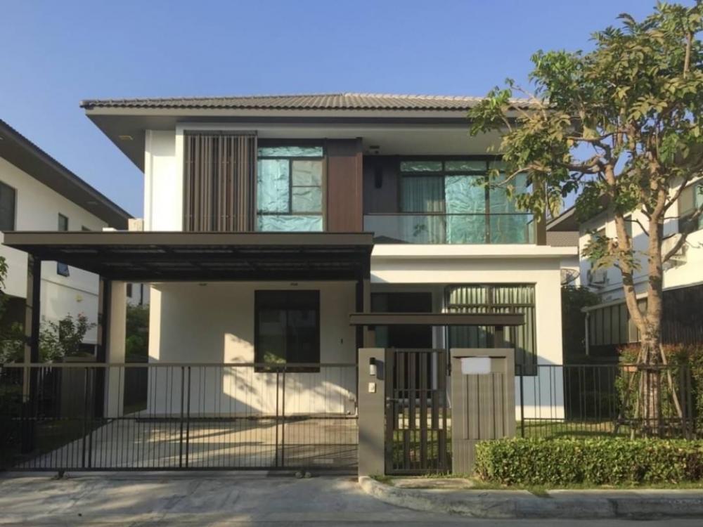 For RentHouseLadkrabang, Suwannaphum Airport : For rent, Manthana Village, On Nut - Wongwaen 3, detached house near Mega Bangna and Suvarnabhumi Airport.