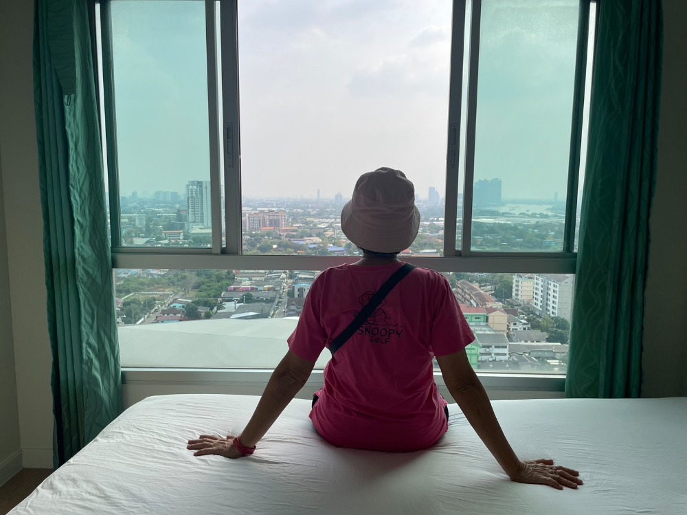 ให้เช่าคอนโดแจ้งวัฒนะ เมืองทอง : ให้เช่า คอนโดลุมพินี 28 ตารางเมตร วิวแม่น้ำ