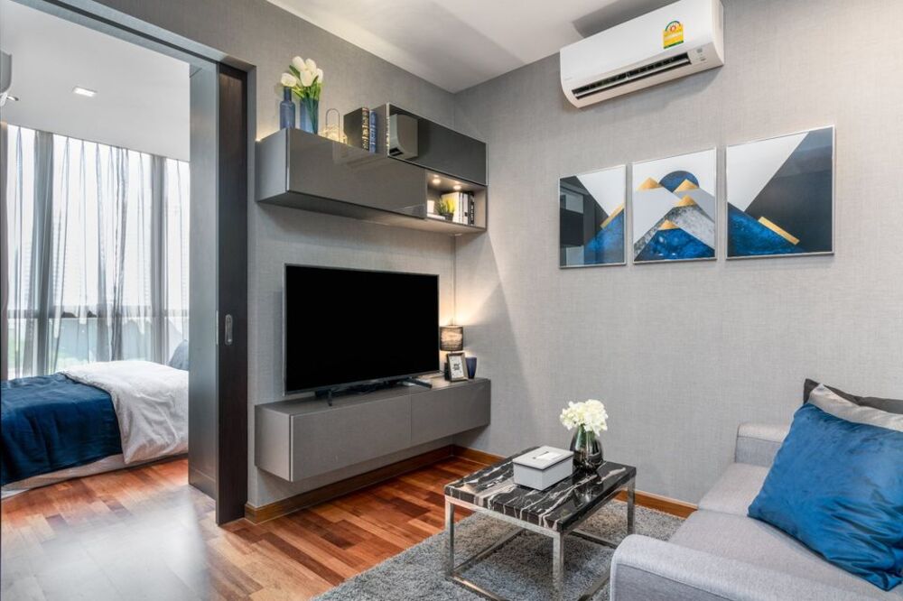 For RentCondoRatchathewi,Phayathai : Code C20230300042....Wish Signature Midtown Siam to rent, 1 bedroom, 1 bathroom, high floor, furnished, ready to move in