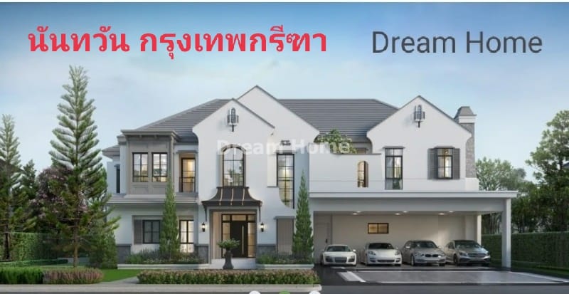 For RentHousePattanakan, Srinakarin : Luxury single house for rent, Nantawan, Rama 9-Krungthep Kreetha, size L, fully furnished, new house has never been in.