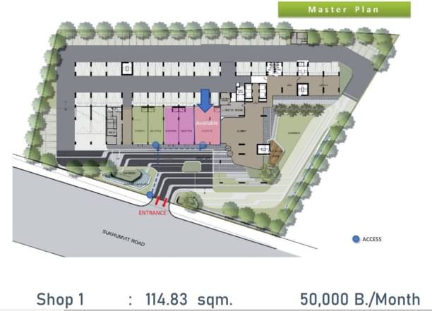 For RentRetail SpaceBangna, Bearing, Lasalle : For Rent Retail at Ideo Mobi Eastgate ( BTS Bangna )
