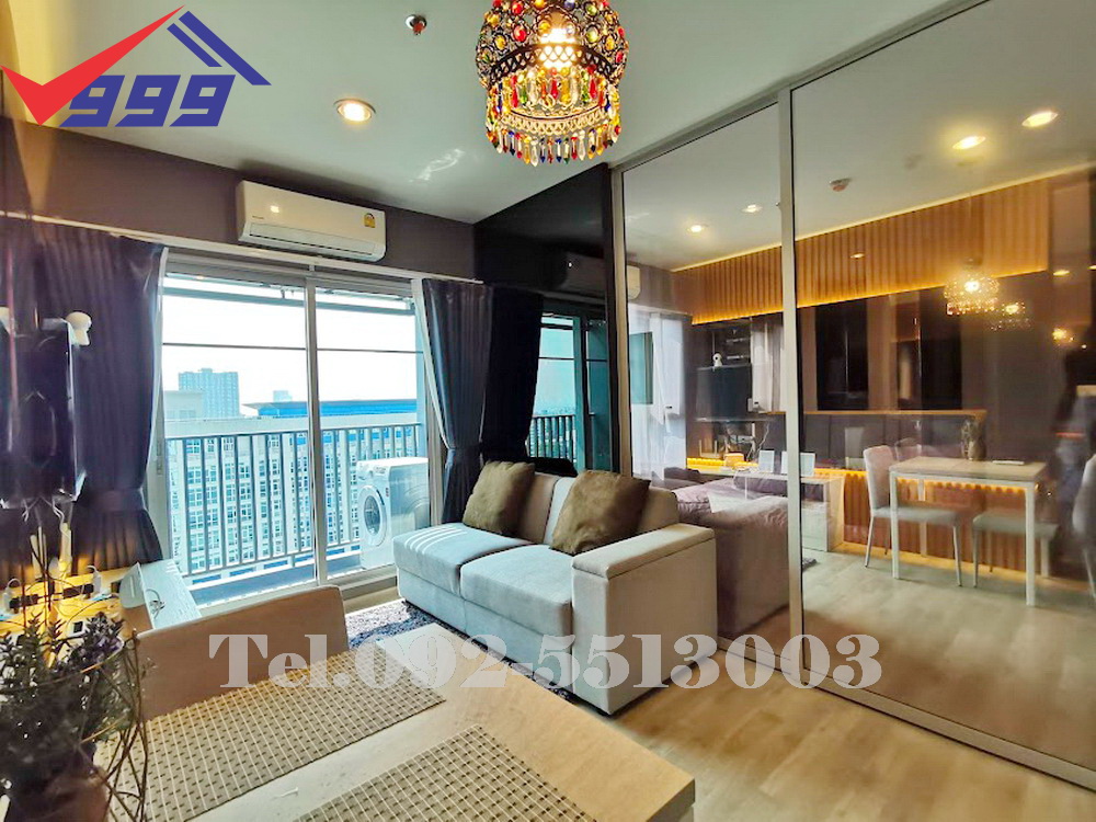 For RentCondoRamkhamhaeng, Hua Mak : Condo for rent, Niche Mono Ramkhamhaeng, 1 bedroom, ready to move in, next to MRT Ramkhamhaeng 34 station.