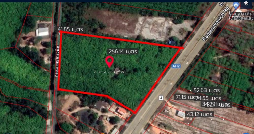 For SaleLandHatyai Songkhla : Beautiful land next to the main road.