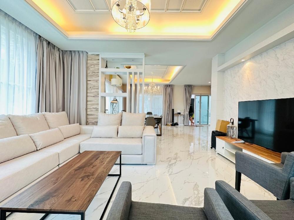 For RentHouseNawamin, Ramindra : House for rent, luxury project, Ram Intra - Chatuchak, with private swimming pool