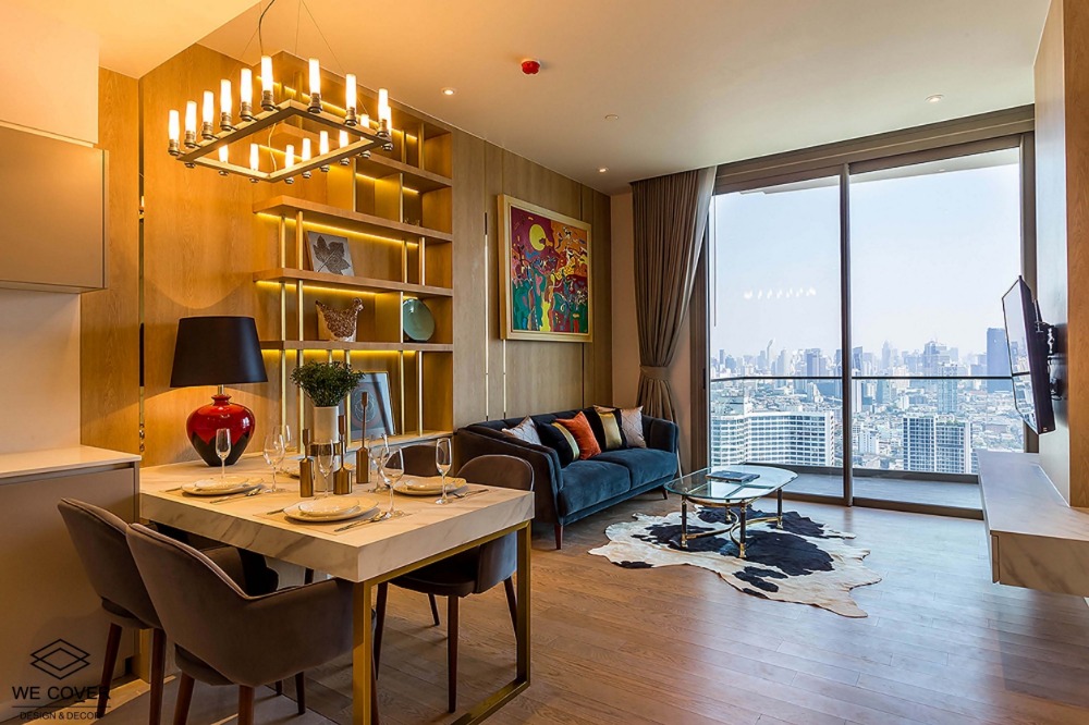 ให้เช่าคอนโดวงเวียนใหญ่ เจริญนคร : For Rent !!! Magnolias waterfront residences  1 bedroom nice decorated high floor !!