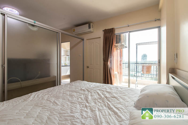 For RentCondoBangna, Bearing, Lasalle : MJ23R-075 Condo for Rent City Home Srinakarin, 1 bedroom 30 sqm Fully-Furnished Near Mega Bangna Ratwinit Bangkaew Lasalle Udomsuk Bearing