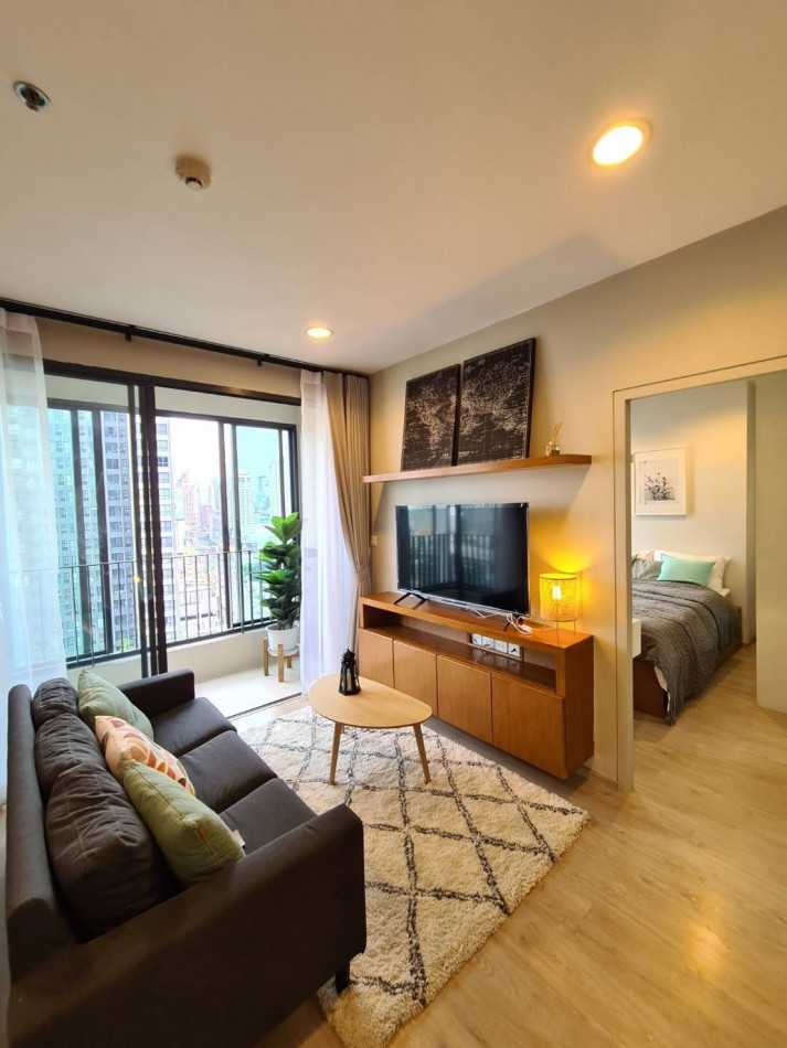 For RentCondoRatchathewi,Phayathai : Condo for rent, 2 bedrooms, Ideo Q Ratchathewi, 47 sq m. City View, beautiful decoration, near BTS