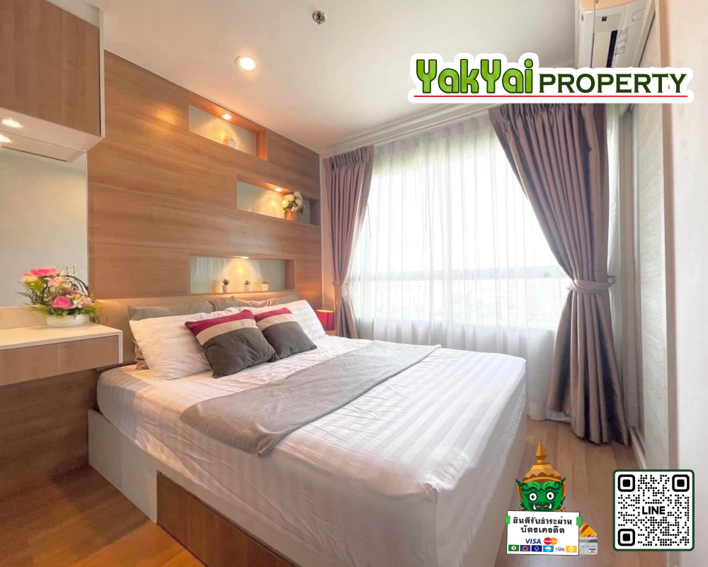 For RentCondoRama9, Petchburi, RCA : 🔥 Giants for rent 🔥 Lumpini Park Rama 9-Ratchada Clear view, east, beautiful built-in, complete electrical appliances - Rental price 11,000 baht / month
