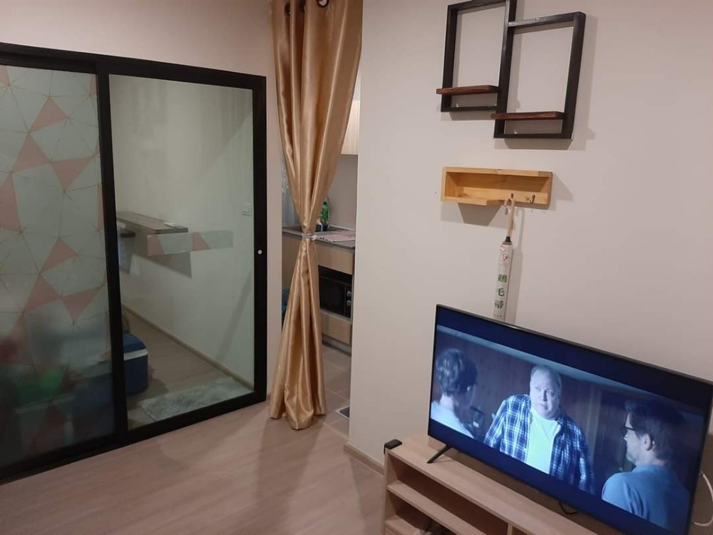 For RentCondoLadkrabang, Suwannaphum Airport : For rent, a new condo near the airport, Condo Mee On Nut - Rama 9, Building B, 1st floor, wide open view, size 23.25 sq m. Price 7,500 baht