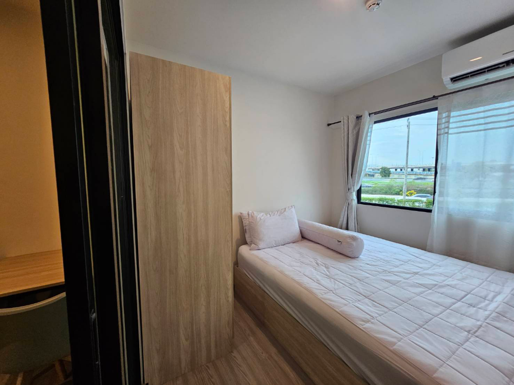 For RentCondoLadkrabang, Suwannaphum Airport : Condo for rent, Mee On Nut - Rama 9, Building A, 2nd floor, open view project, size 23.25 sq m. Price 7,500 baht