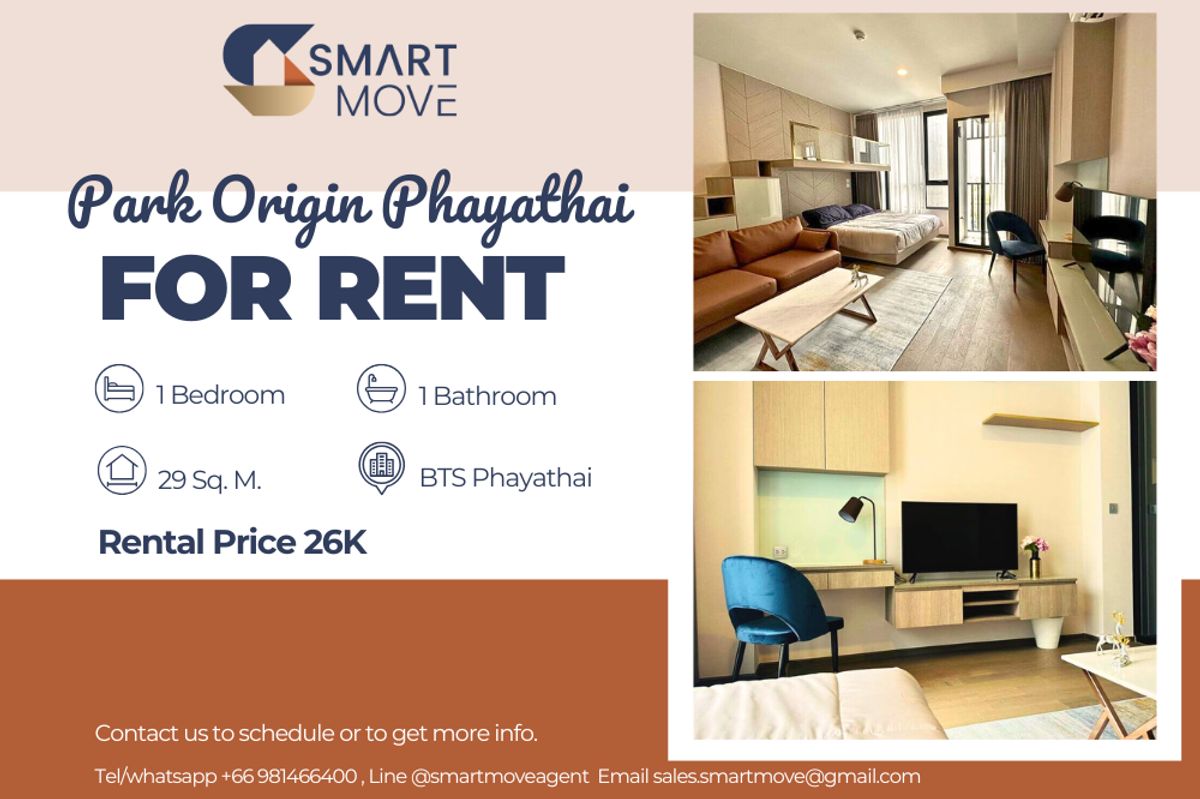 ให้เช่าคอนโดราชเทวี พญาไท : Code C20230600135....Park Origin Phayathai สำหรับเช่า, 1 ห้องนอน, 1 ห้องน้ำ, ชั้นสูง, แต่งครบ, พร้อมเข้าอยู่