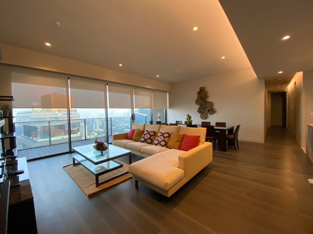For RentCondoSukhumvit, Asoke, Thonglor : Beautiful room, beautiful view, high floor, rent 3 bedrooms, 3 bathrooms Tela Thonglor Tela Thonglor