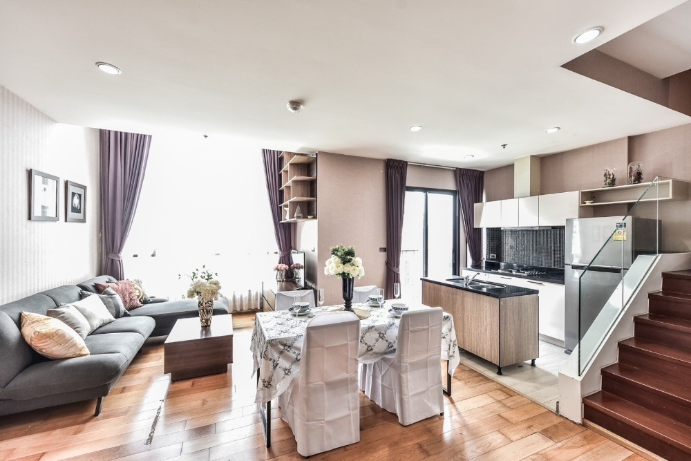 For RentCondoWongwianyai, Charoennakor : Available for rent, newly renovated, beautiful room, fully furnished, Fuse Sathorn - taksin, duplex room, negotiable ♥