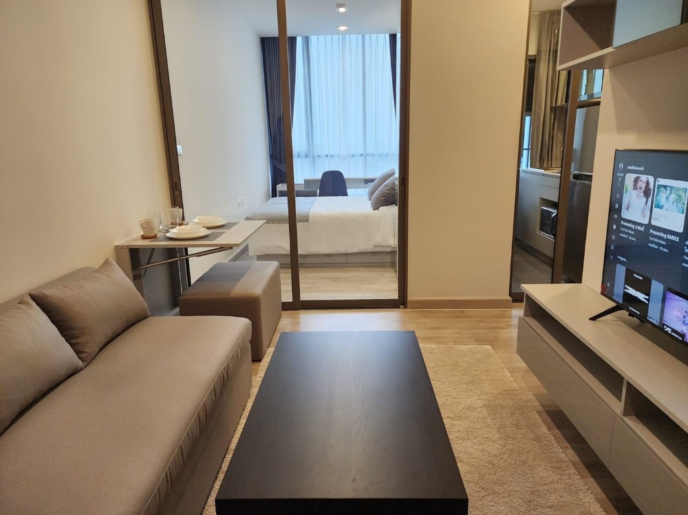 For RentCondoBang Sue, Wong Sawang, Tao Pun : 👑 Niche Pride Taopoon-Interchange 👑 Fully furnished, ready to move, unblocked view, very close to the BTS.
