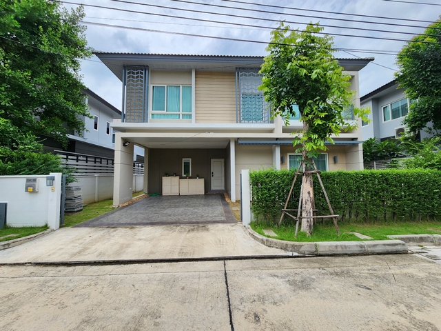 For RentHouseThaphra, Talat Phlu, Wutthakat : House for rent The City Village Sathorn-Ratchaphruek, 53 square wah, 4 bedrooms, next to Terdthai Road, fully furnished Near Home Pro Kanlapaphruek