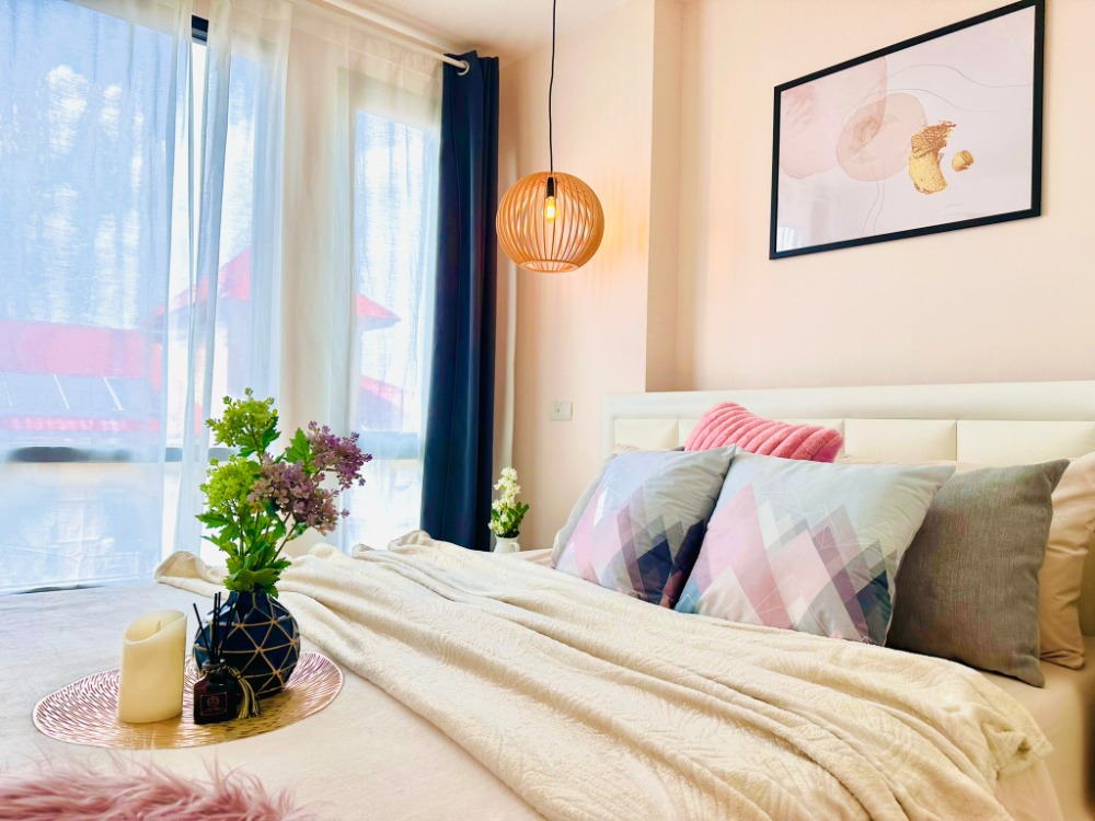 For SaleCondoRamkhamhaeng, Hua Mak : Fully furnished, 𝗟𝗜𝗕 𝗖𝗼𝗮𝗹 𝗥𝗮𝗺𝗸 𝗺𝗮𝘀𝘀𝗮𝗴 𝟰𝟯/𝟭, beautiful room, 1.49 million baht.