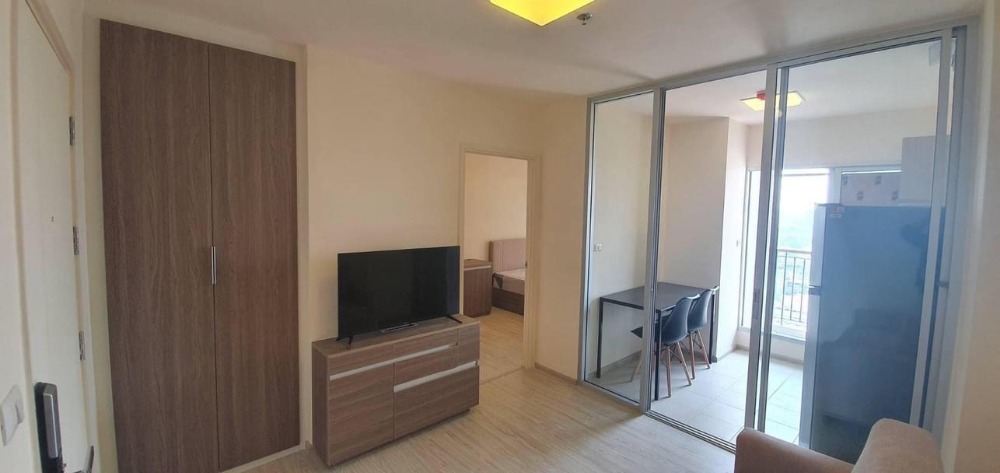 For RentCondoRattanathibet, Sanambinna : 🔔 Rent Aspire Rattanathibet 2 // Size 30 sq m // Floor 21 // Room 1 bed // Building view //