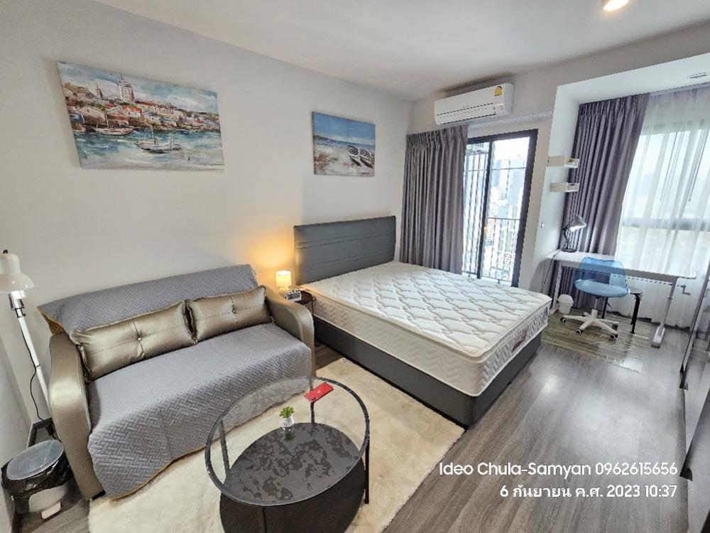 ให้เช่าคอนโดสยาม จุฬา สามย่าน : Rent **Ideo Chula-Samyan Studio 29 Sq,m. Fully Finished  22,000 บาท โทรเลย น้อง 096-2615656 ห้องกว้าง 29 ตรม. 1นอน 1 น้ำ ตกแต่ง พร้อมอยู่ Location :  Samyan Rental Price : 23,000 Baht Condominium near MRT :   Samyan Station