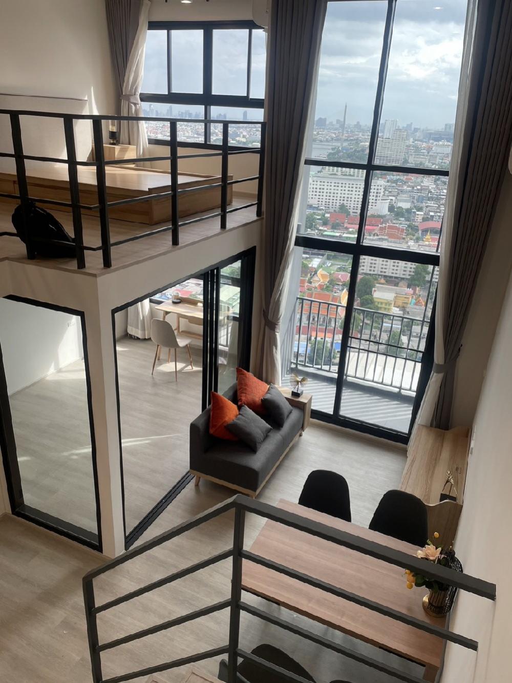 ให้เช่าคอนโดปิ่นเกล้า จรัญสนิทวงศ์ : 🏙️ให้เช่า ห้อง 2ชั้น วิวแม่น้ำ Rare item เฟอร์ฯไฟฟ้า พร้อมอยู่ 📲 061 639 5225🌉