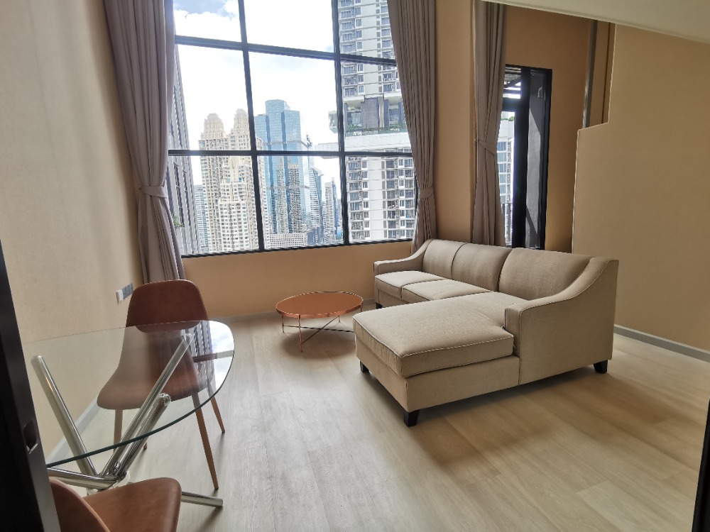 ให้เช่าคอนโดสาทร นราธิวาส : ( DUPLEX!! )​ 1​ Bedroom​ 37​ ตร.ม. Knightsbridge Prime​ Sathorn ติดถนนนราธิวาสฯ-สาทร ใกล้ BTS สถานีช่องนนทรี