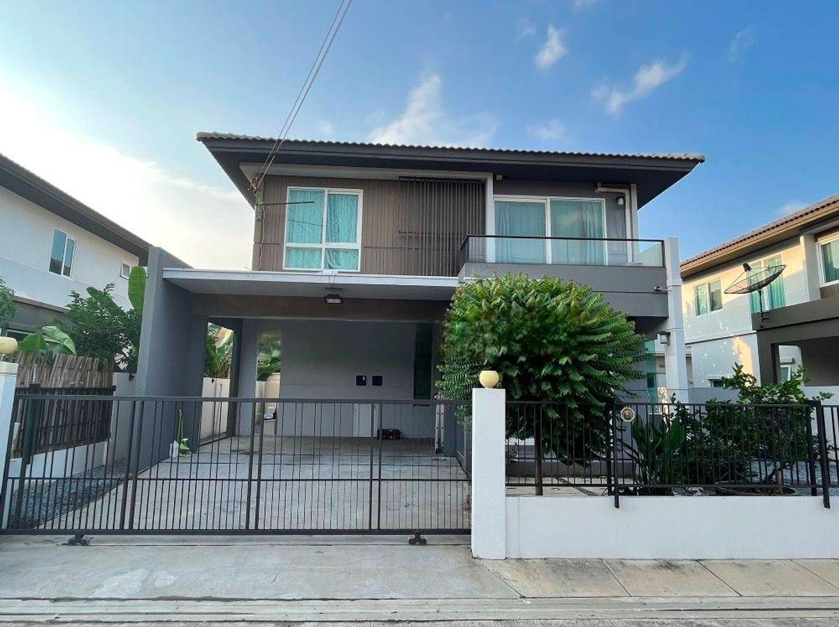 For RentHousePhutthamonthon, Salaya : Single house for rent, Chaiyaphruek, Phutthamonthon Sai 5, Phutthamonthon Sai 5 - Salaya zone, near Central Salaya, just 8 minutes.