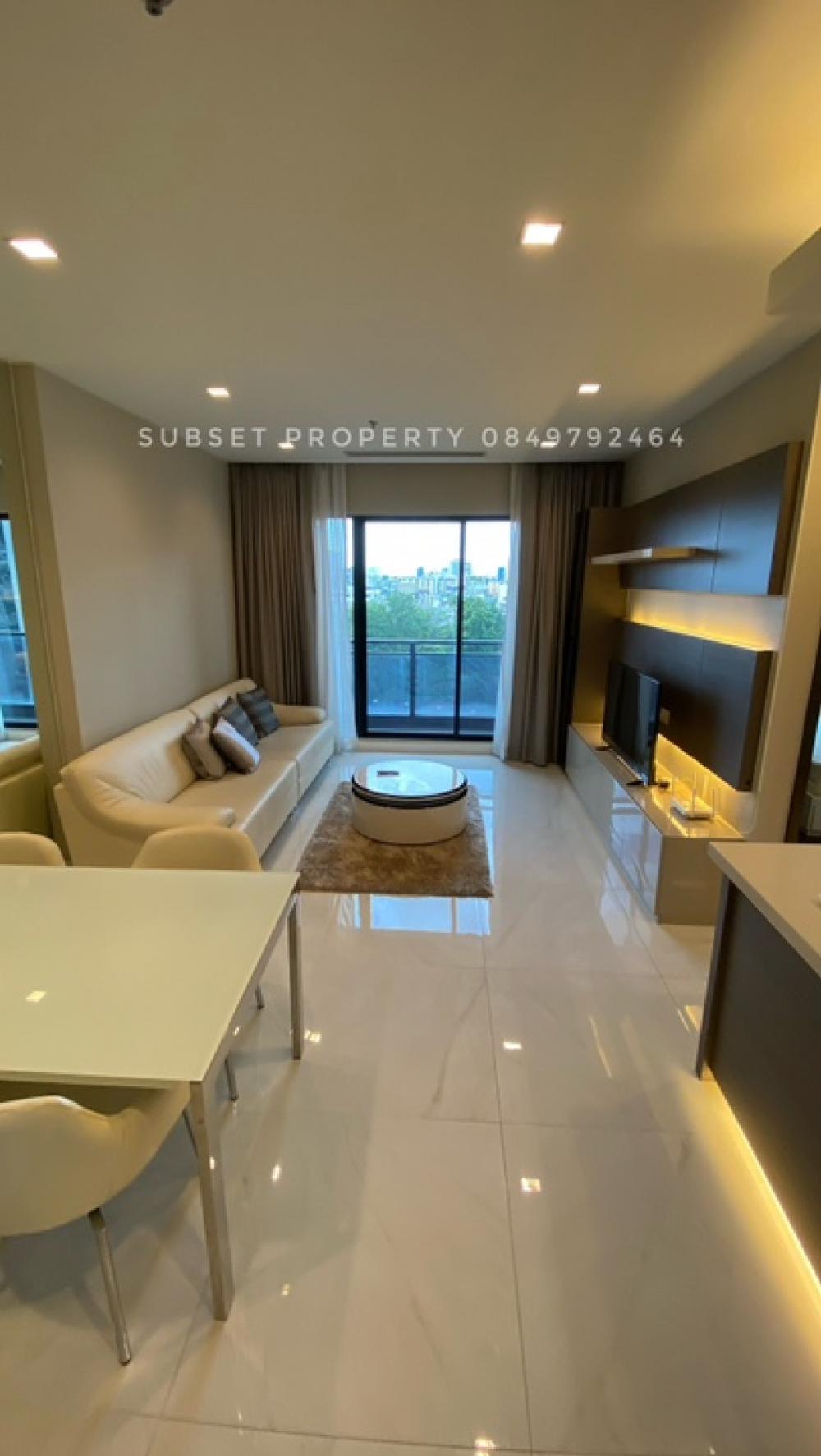 For RentCondoRatchadapisek, Huaikwang, Suttisan : IVY AMPIO 2 bedrooms, 2 bathrooms, corner room, beautiful view, ready to move in (welcome to negotiate, special price click💯)