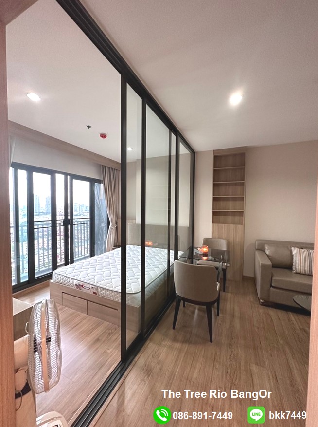 For SaleCondoPinklao, Charansanitwong : ✅✅ Condo for sale, The Tree Rio Bang O, 26th floor, east side, river view, Parliament House, with tenants.