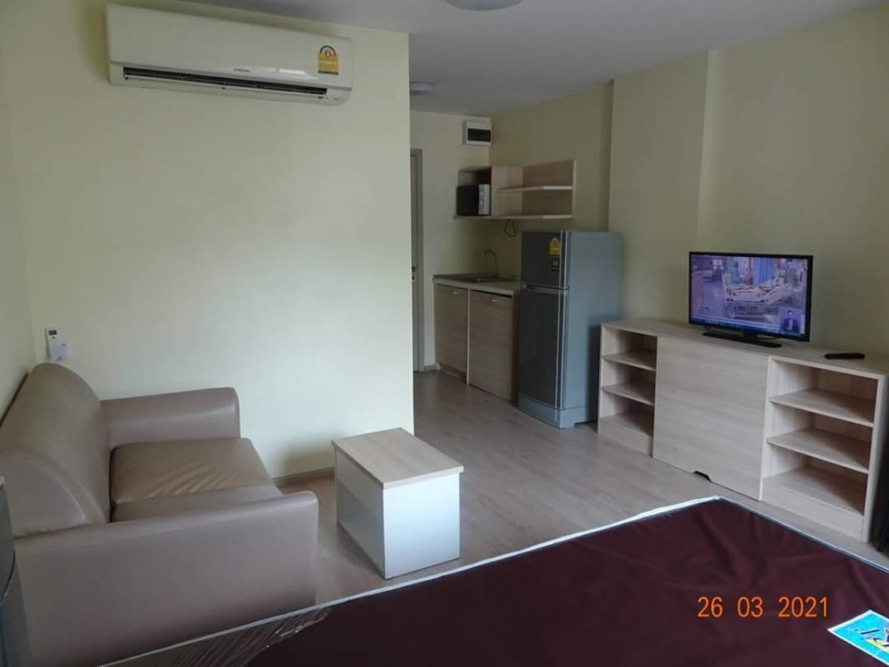 For RentCondoOnnut, Udomsuk : 🌈For rent 🧸🌳elio del ray sukhumvit 64 🌷🧸Size 24 sq m, 2nd floor // 1 bedroom, 1 bathroom, Building F, city view