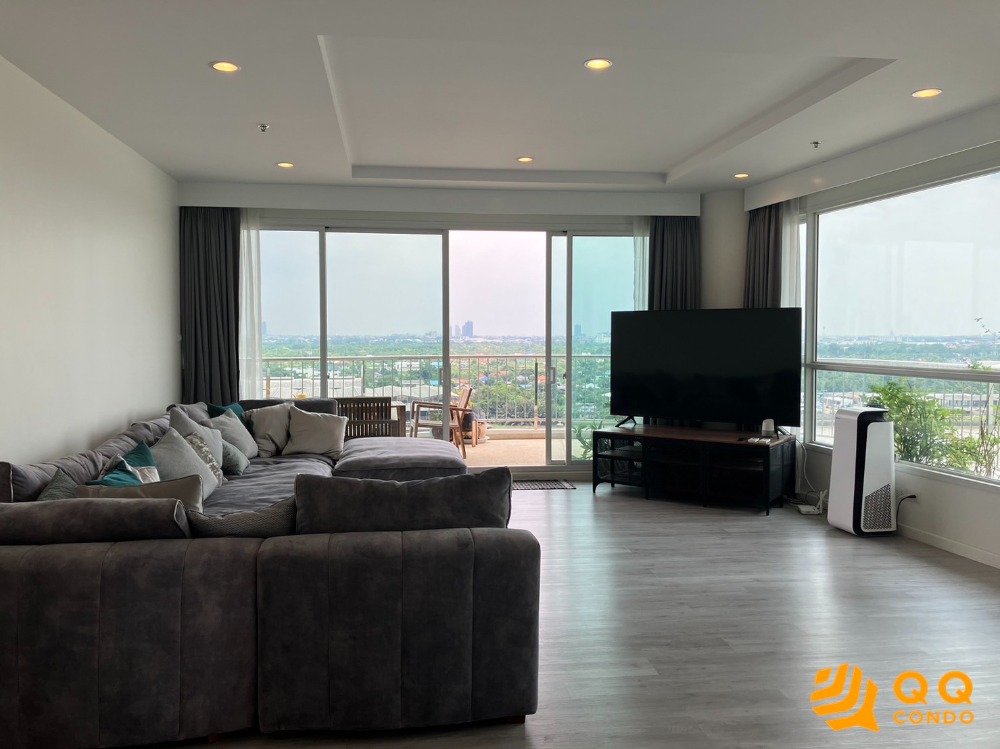 For RentCondoRama3 (Riverside),Satupadit : For Rent Supalai Riva Grande  3Bed, 280 sq.m., Beautiful room, fully furnished.