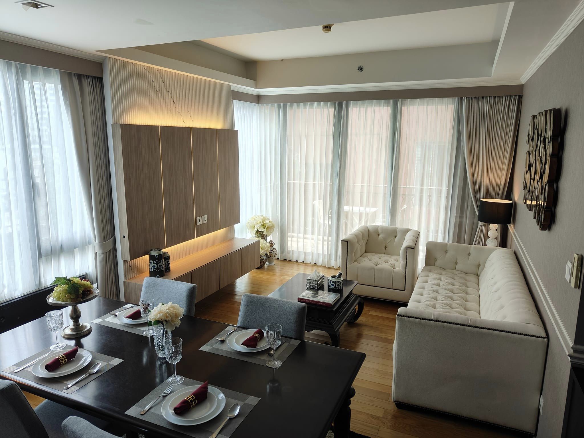 For RentCondoWitthayu, Chidlom, Langsuan, Ploenchit : Prive by Sansiri for Rent - 2 beds  - 97.00 sqm - 57000 THB
