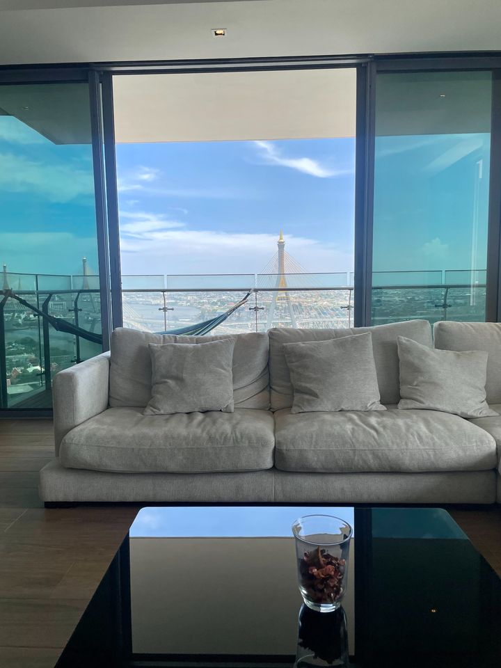 ให้เช่าคอนโดพระราม 3 สาธุประดิษฐ์ : The Pano Rama3 > River View > FUlly Furnished , Luxury Modern Style